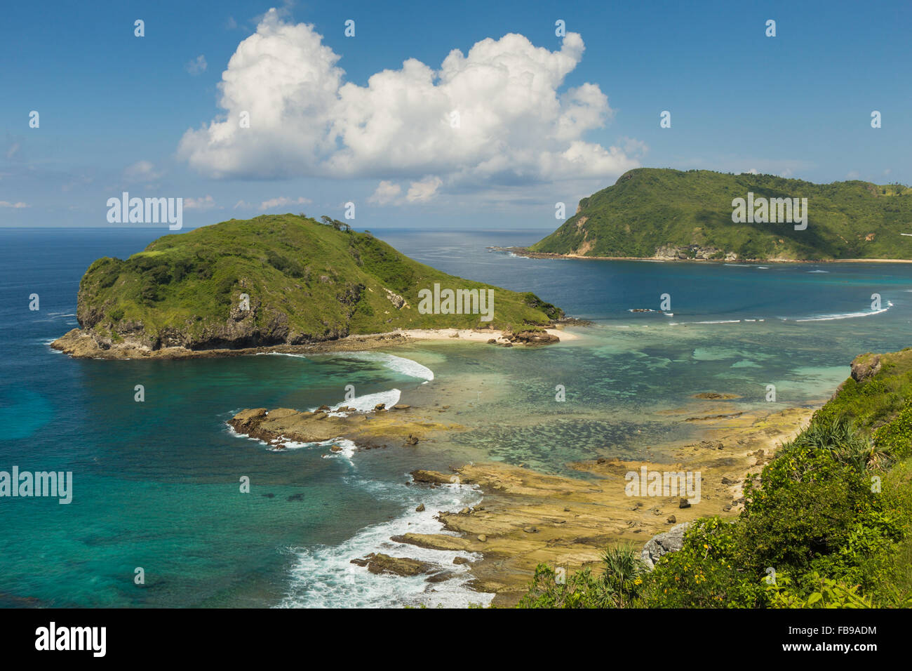 Blick auf die kleine Insel Gili Nusa I Lombok I Indonesien Stockfoto