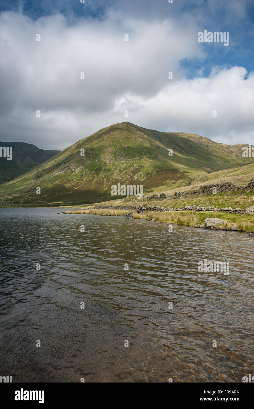 Lingmell Ende und Kentmere Reservoir Stockfoto