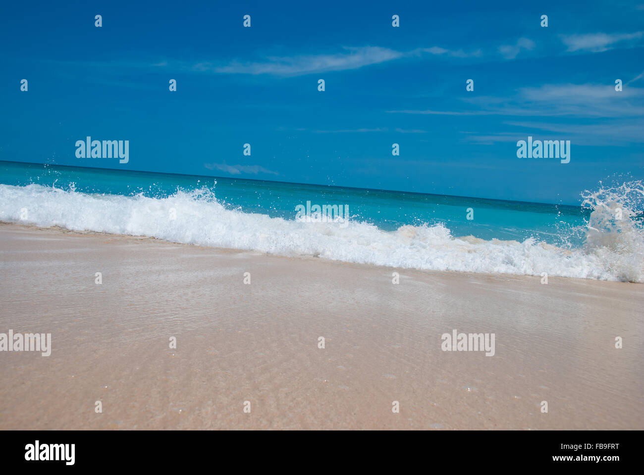 Die Wellen im Dreamland Beach. Der Halbinsel Bukit, Bali, Indonesien. Stockfoto