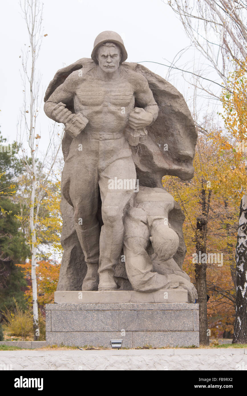 Volgograd, Russland - 5. November 2015: der plastischen Gruppe "Das Heldentum der Marines" auf dem Platz der Helden historische Memori Stockfoto