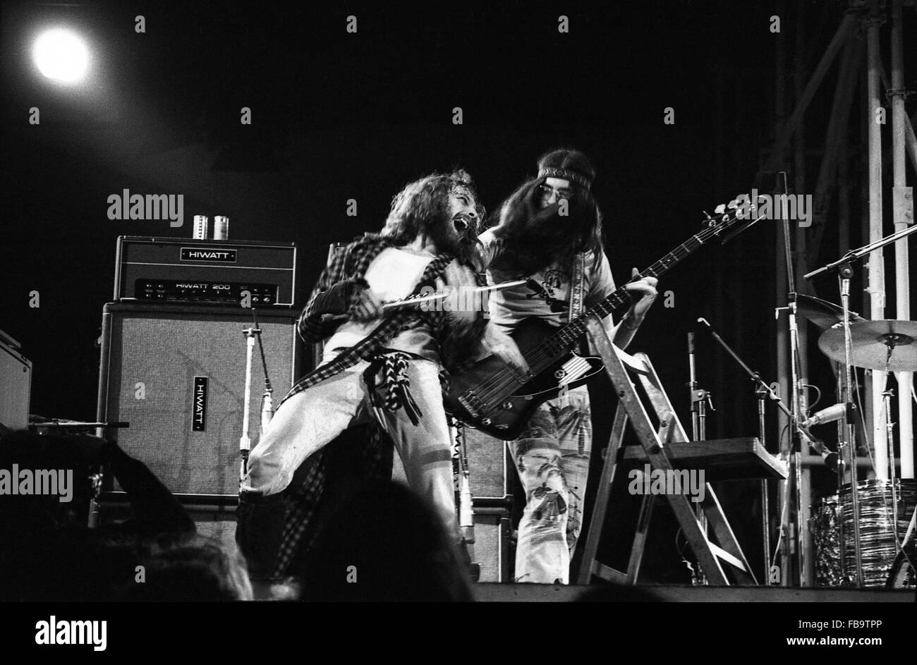 Jethro Tull - 1970 - Frankreich / Ile-de-France (Region) / Paris - Jethro Tull Konzert auf Insel von Wight, 1970 - Philippe Gras / Le Pictorium Stockfoto