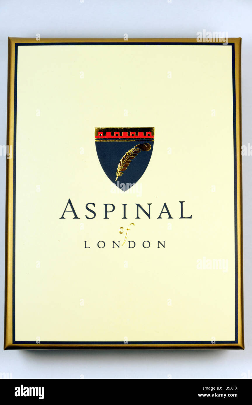 Aspinal London, Qualität Leder Brieftasche. Stockfoto