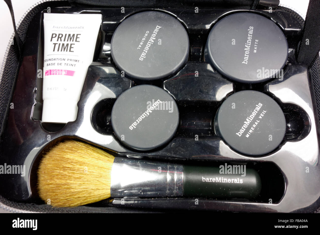 BareMinerals Mineral Make-up-Set. Stockfoto