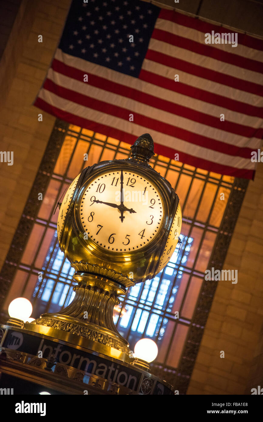 Grand Central Terminal Clock, Manhattan, New York, USA Stockfoto