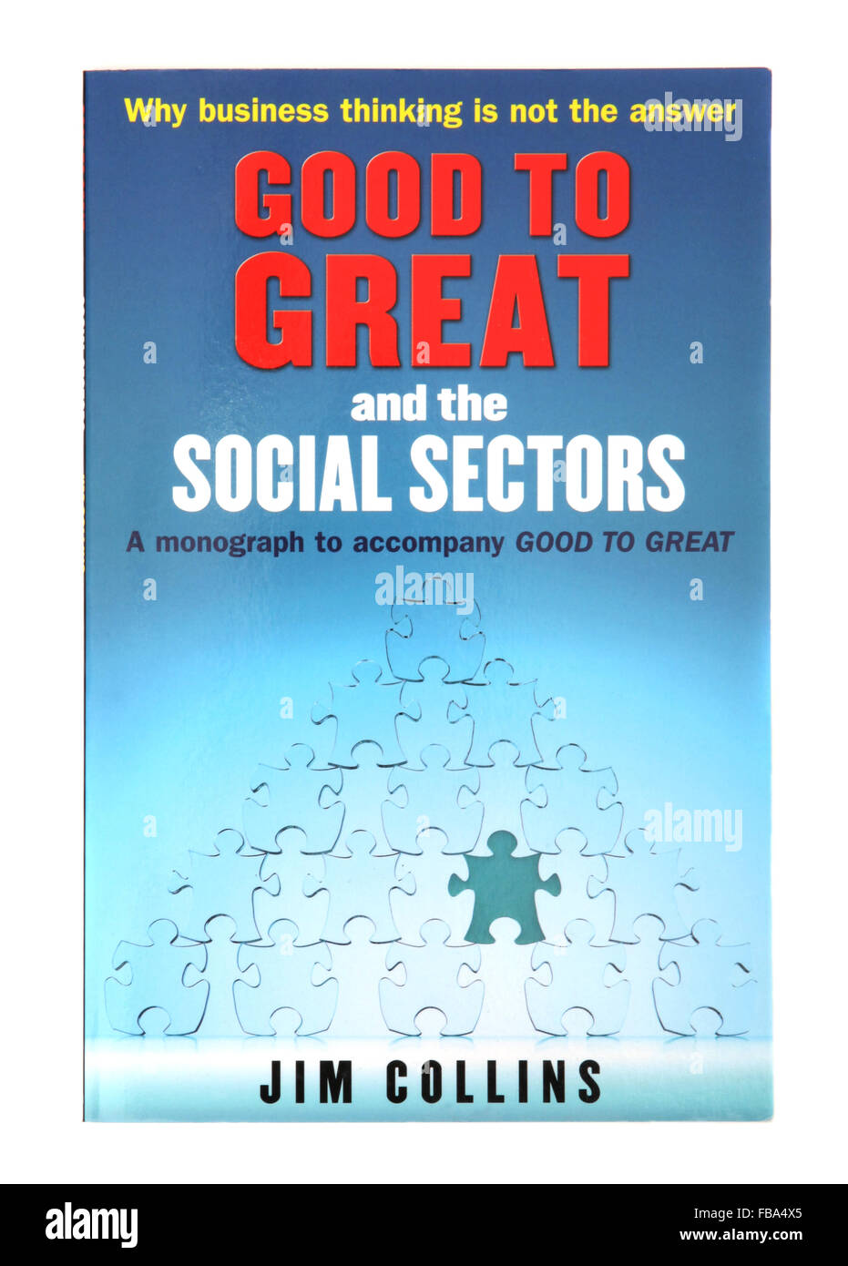Das Buch - gut zu groß und die sozialen Sektoren von Jim Collins Stockfoto