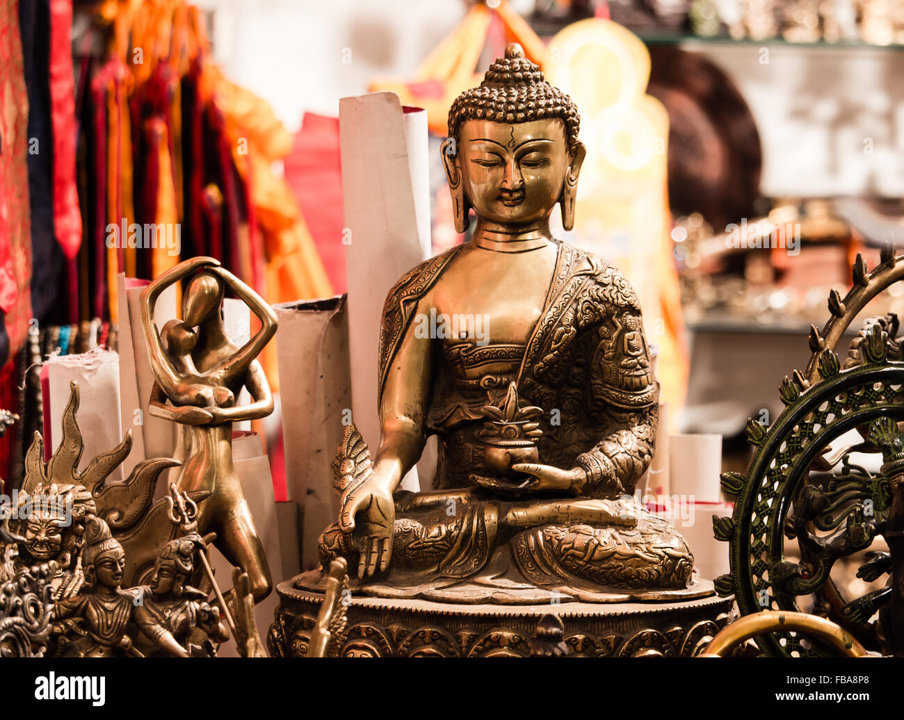 Buddha in Frieden Stockfoto