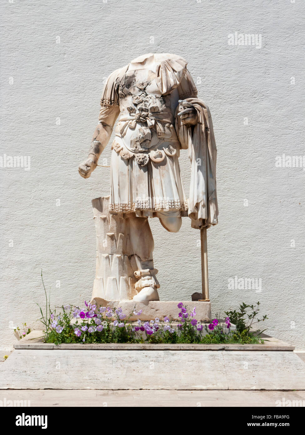 Statue eines römischen Zenturio, archäologischen Museum von Antalya, Antalya, Türkei Stockfoto