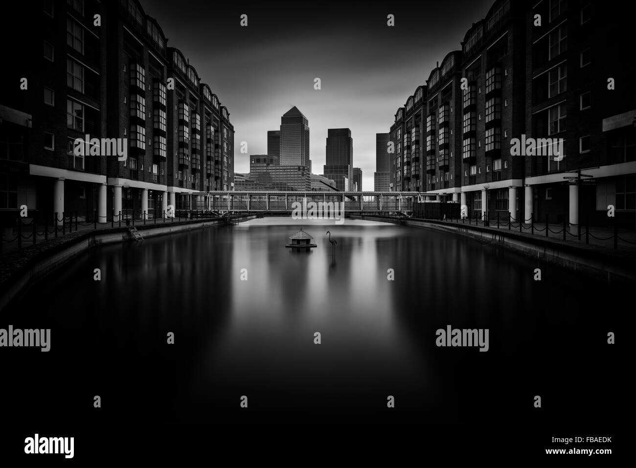 Gelassenheit, Canary Wharf, London Stockfoto