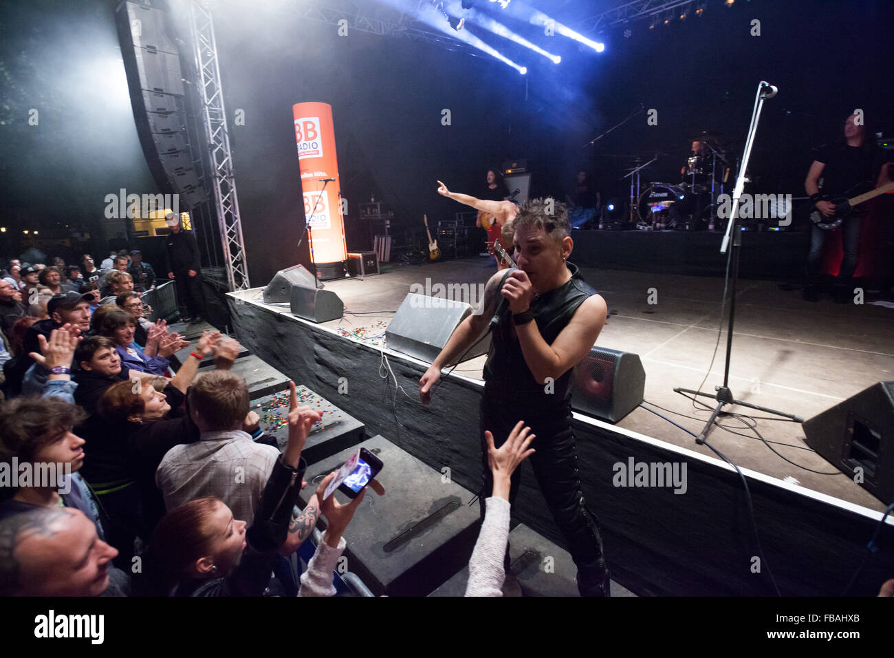 Shorty Le Bon Bon AC/DC, Spielzeugmuseum 2015, Frankfurt (Oder) Stockfoto