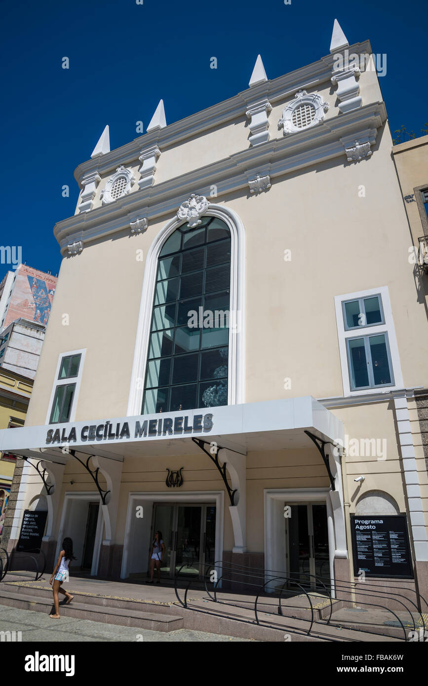 Sala Cecília Meireles, Theater, bekannt für seine Kammermusik, Lapa, Rio De Janeiro, Brasilien Stockfoto