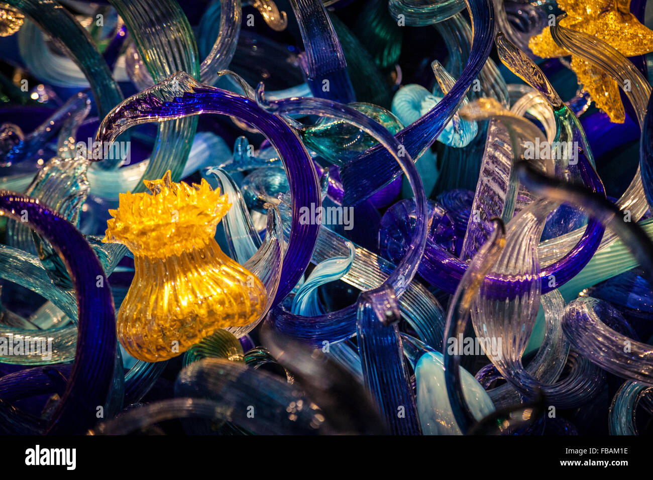 Chihuly Garten und Glas Museum, Seattle Washington State. Stockfoto