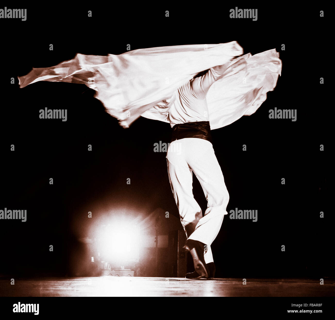 Flamenco-Tänzer auf der Bühne Stockfoto