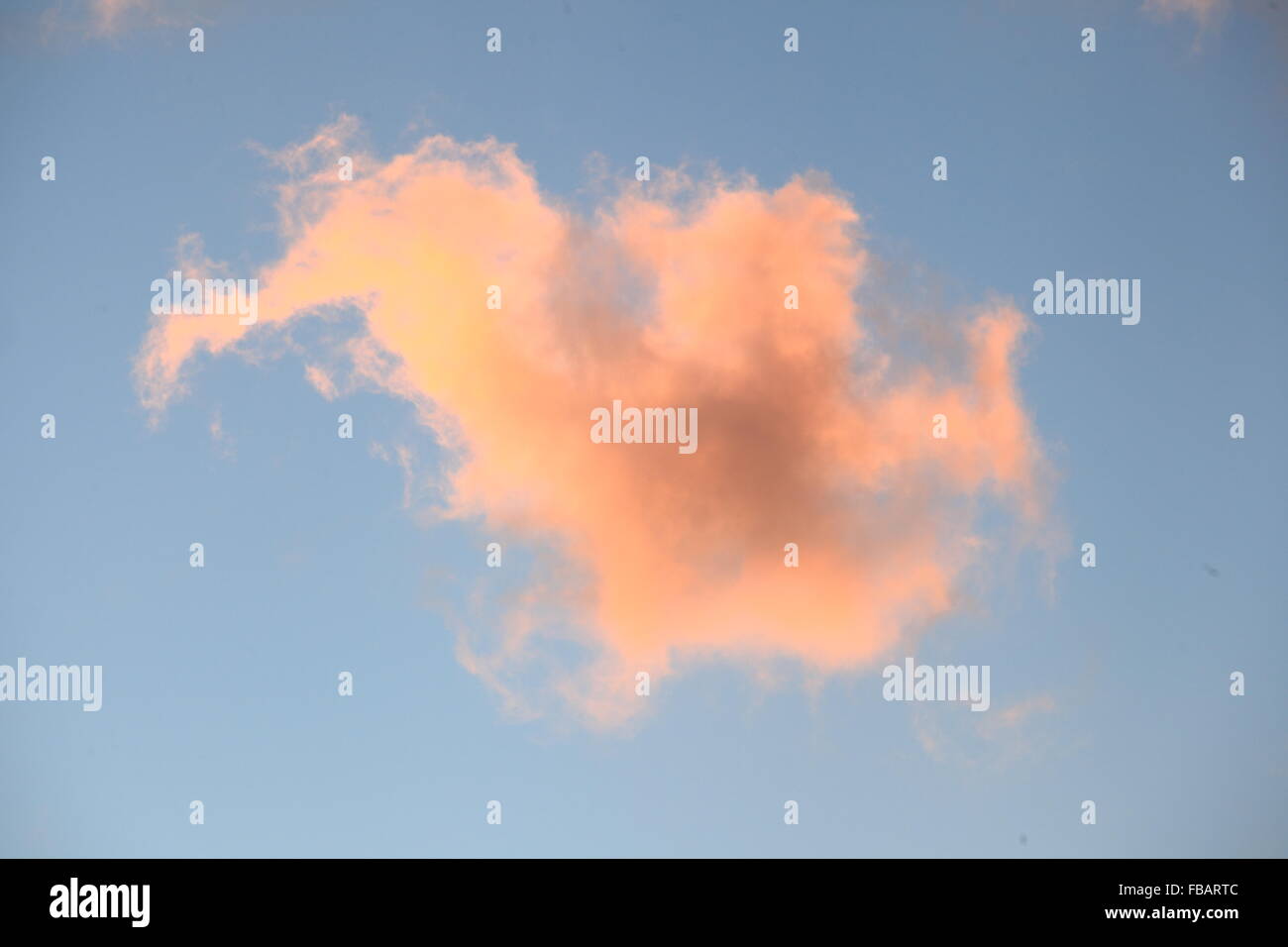 Abenddämmerung Wolkenbildung Stockfoto