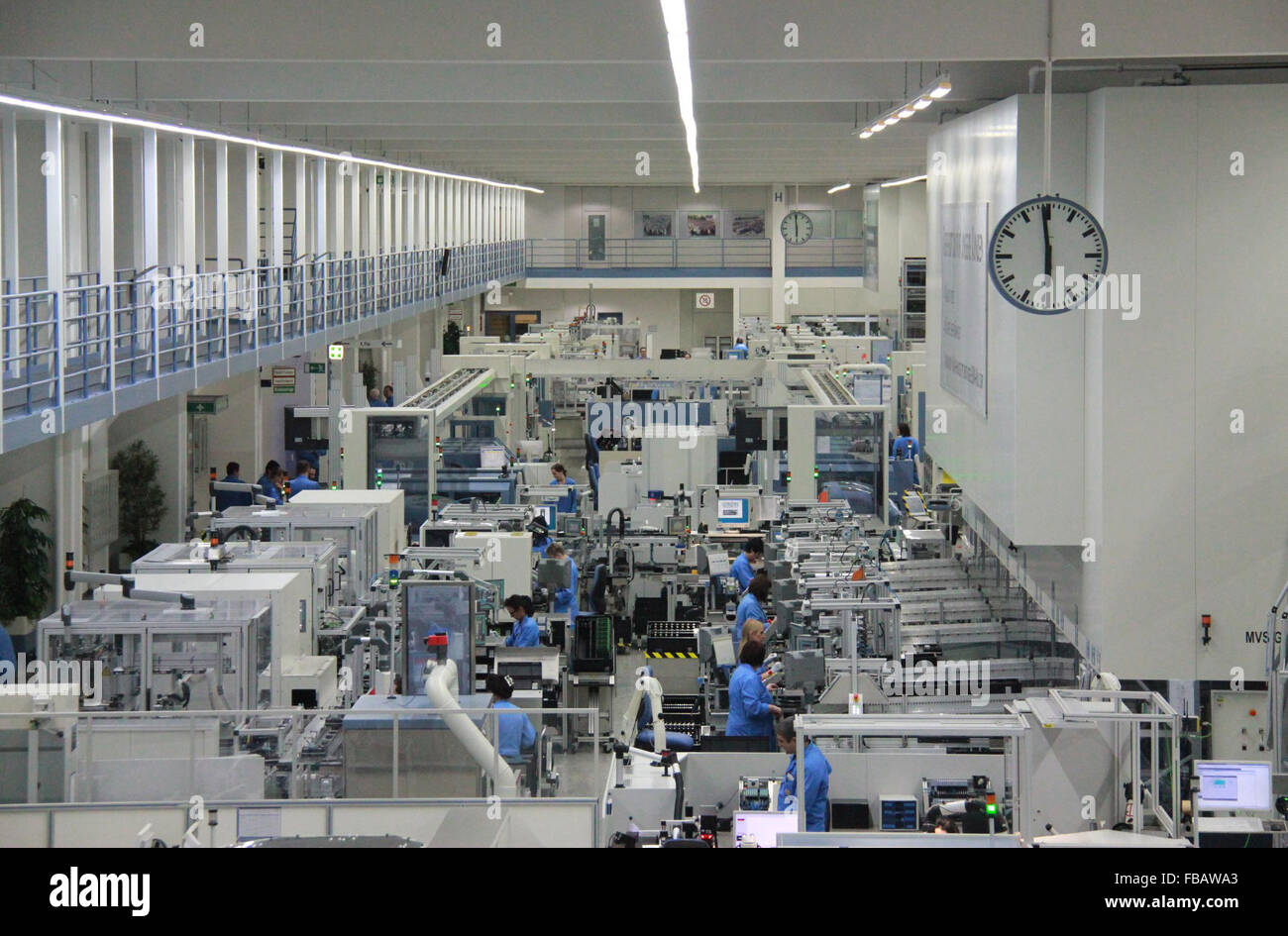 Amberg, Deutschland. 13. Januar 2015. Das Siemens Gerätewerk Amberg, Deutschland, am Dienstag, 13. Januar 2015. © Martin Weiser/CTK Foto/Alamy Live-Nachrichten Stockfoto