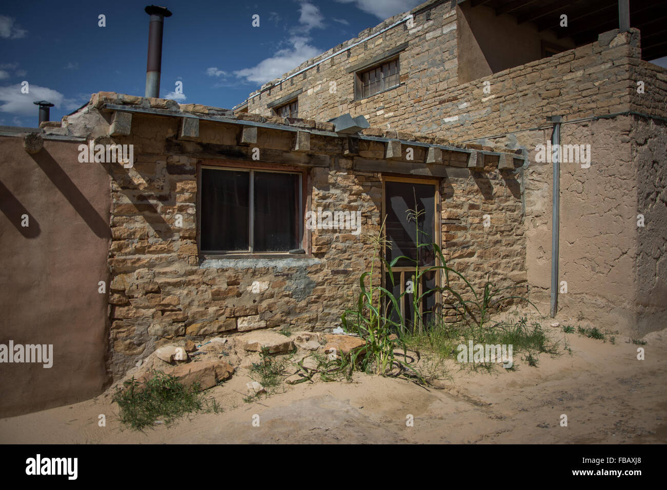 Adobe Häusern Sky City, Pueblo in New Mexico Stockfotografie Alamy