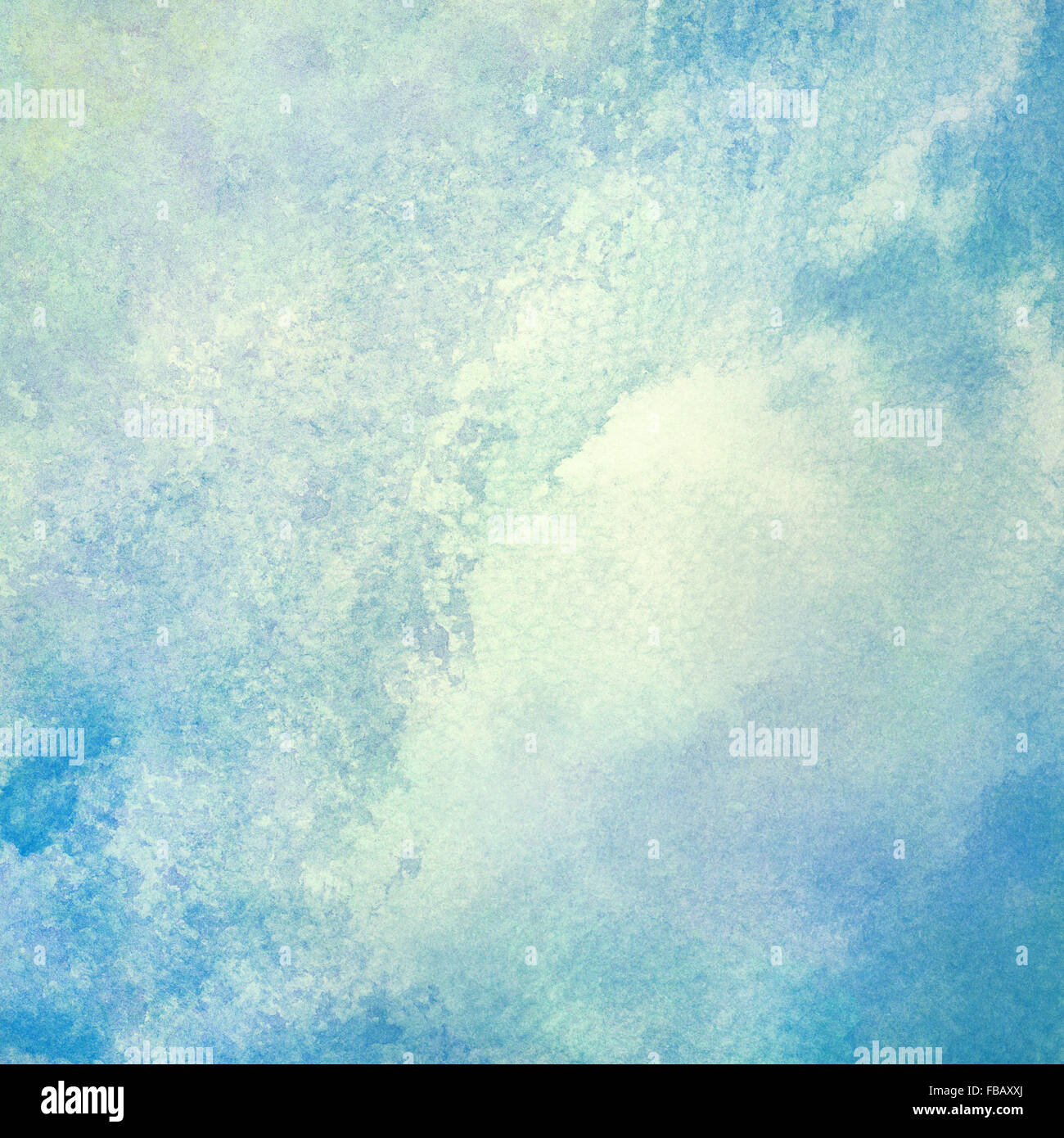 Abstrakte hellblau lackiert, Aquarell Spritzer oder Wolke, Himmel Stockfoto