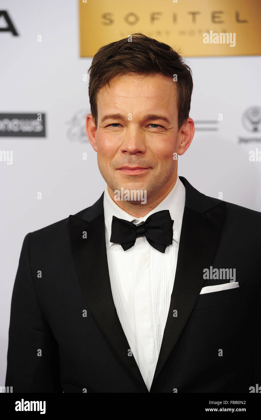 Der 28. European Film Awards im Haus der Berliner Festspiele - Ankünfte Featuring: Johannes Bah Kuhnke wo: Berlin, Deutschland bei: 12. Dezember 2015 Stockfoto