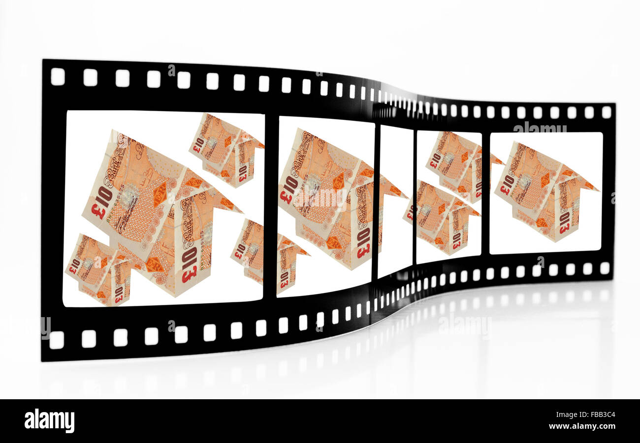 Credit Crunch Filmstreifen Stockfoto