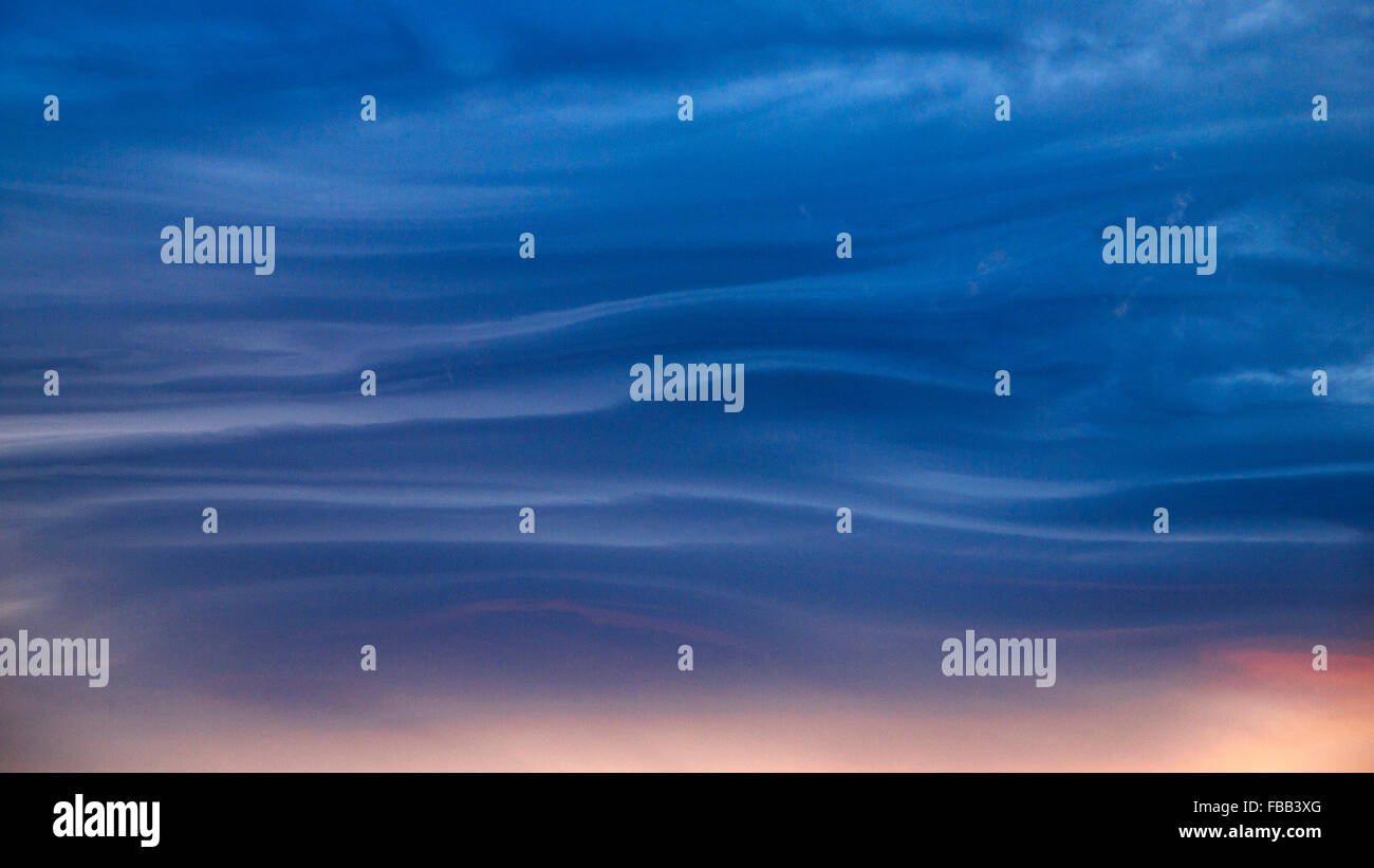 Dramatische Wolkengebilde Patagonien Stockfoto