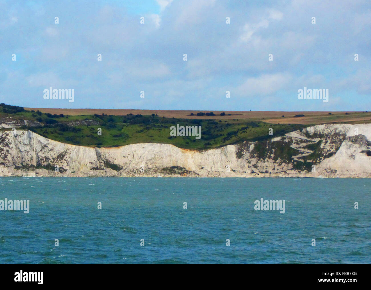 Schönen weißen Klippen von Dover aus St. Margarets Bay in Kent, England Stockfoto