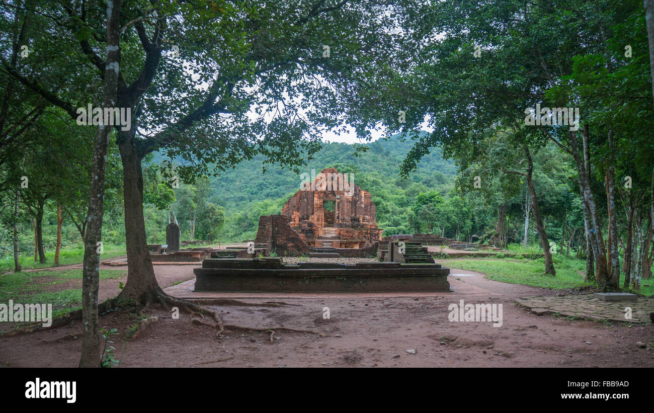 Ein schöner Tempel auf mein Sohn UNESCO-Welterbe in Vietnam Stockfoto