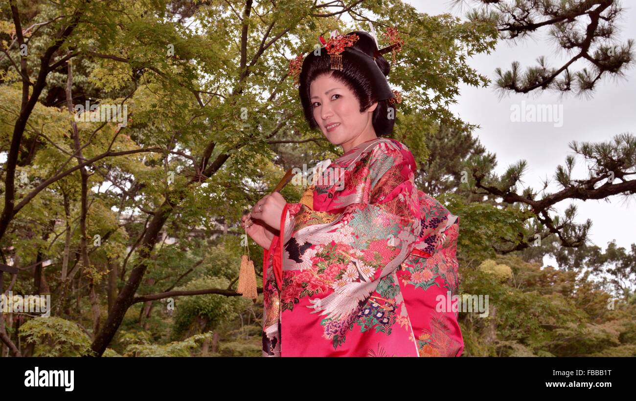 Japanische Braut Stockfoto