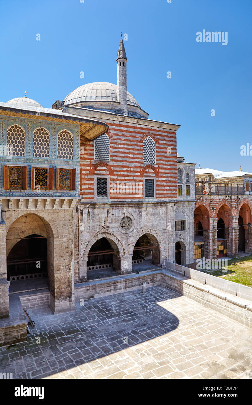 Das Gebäude der Harem-Favoriten lebte. Der Hof des Faviorites in den Harem, Topkapi Palast, Istanbul Stockfoto