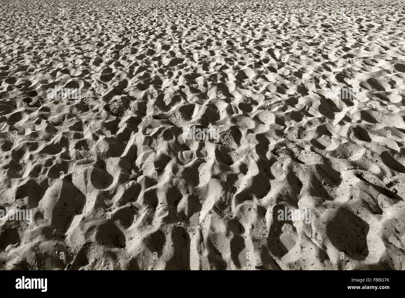 Sandy Beach Closeup in Mallorca, Balearen, Spanien Stockfoto