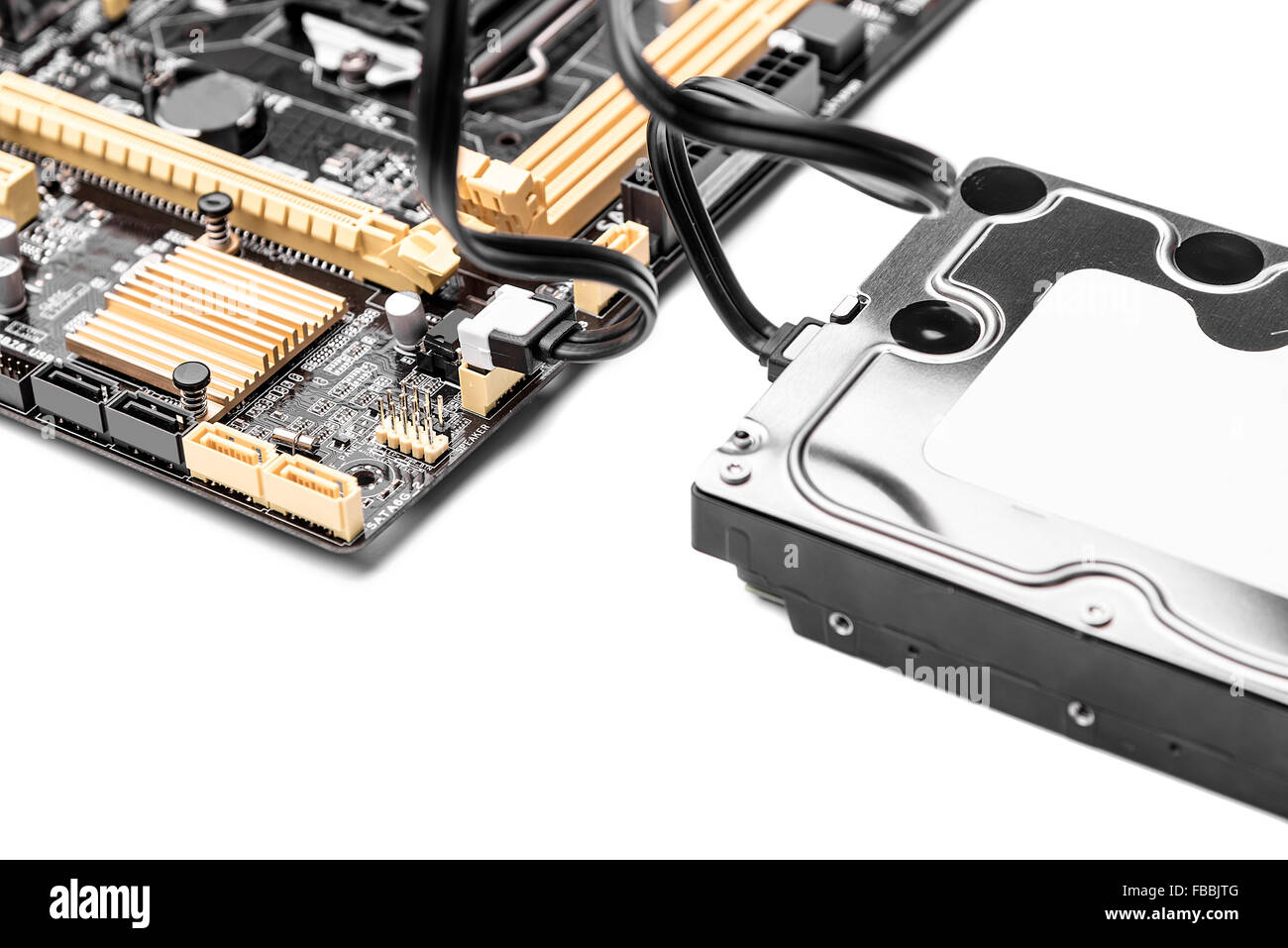 HDD-Laufwerk isoliert Stockfoto