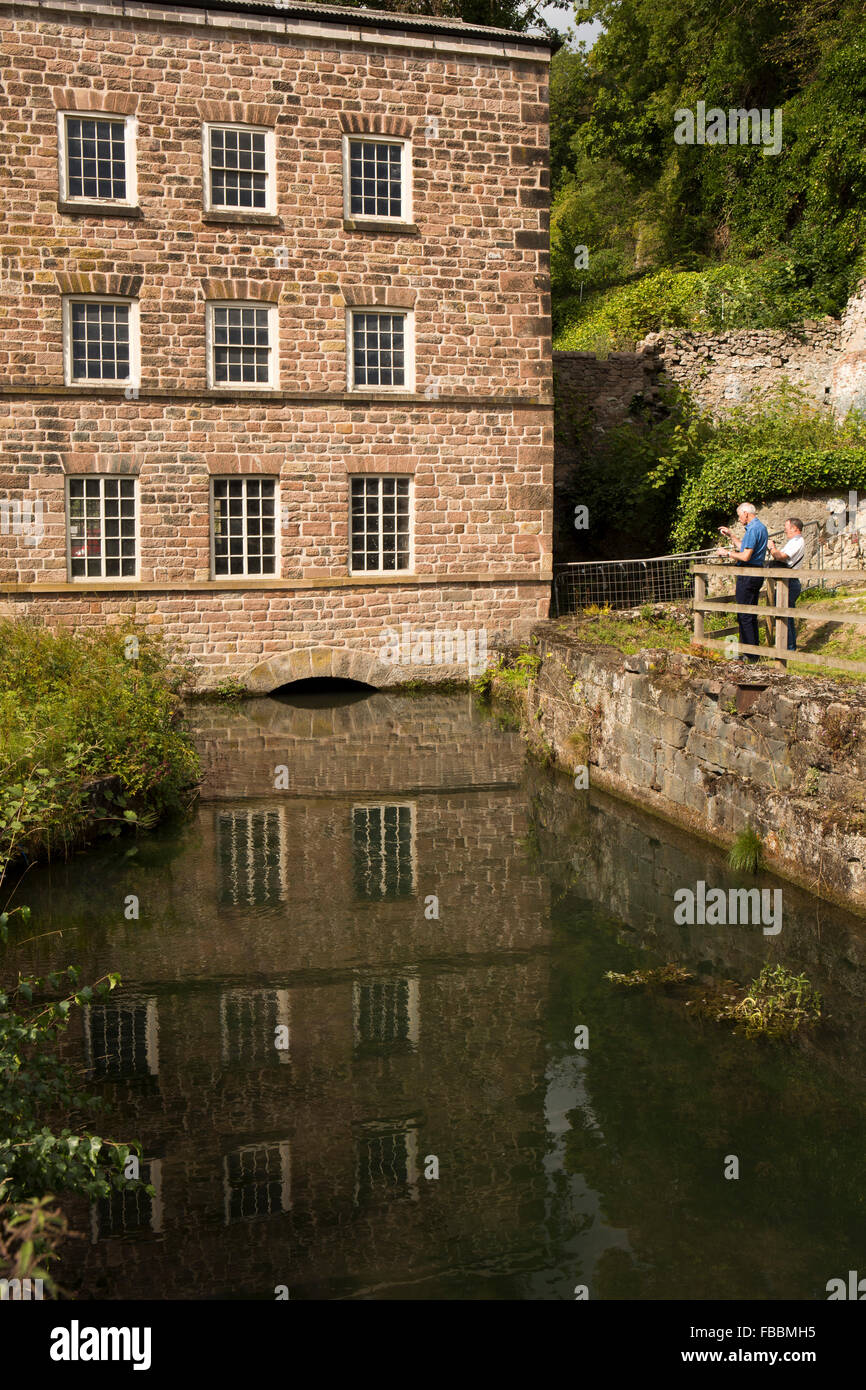 Großbritannien, England, Derbyshire, Cromford Mill, die weltweit erste erfolgreiche Wasser betriebenen Spinnerei Stockfoto