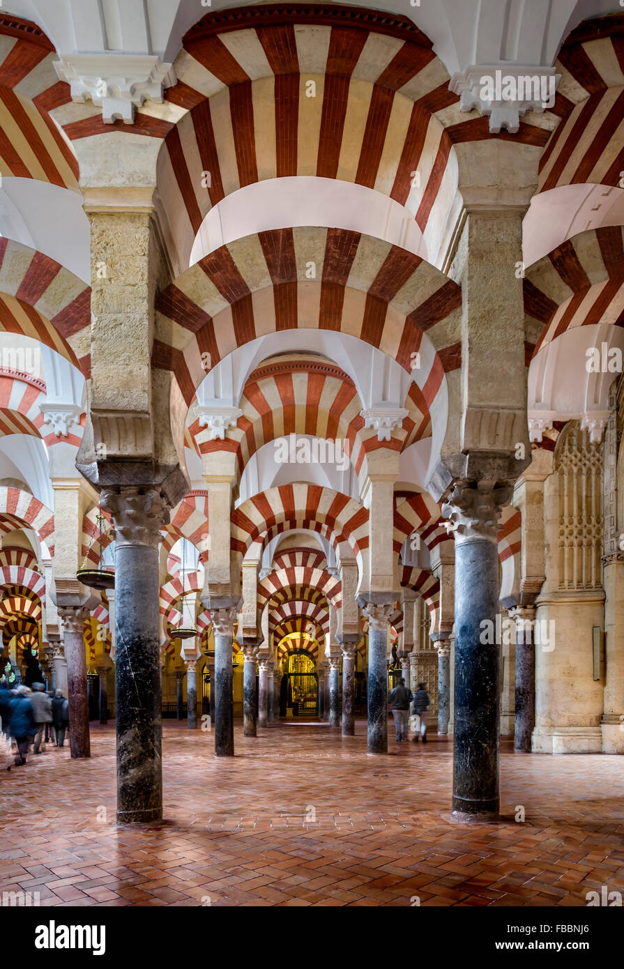 Spanien, Andalusien, Cordoba, Moschee, Kathedrale von Cordoba genannt auch Mezquita und Mezquita von Córdoba Stockfoto