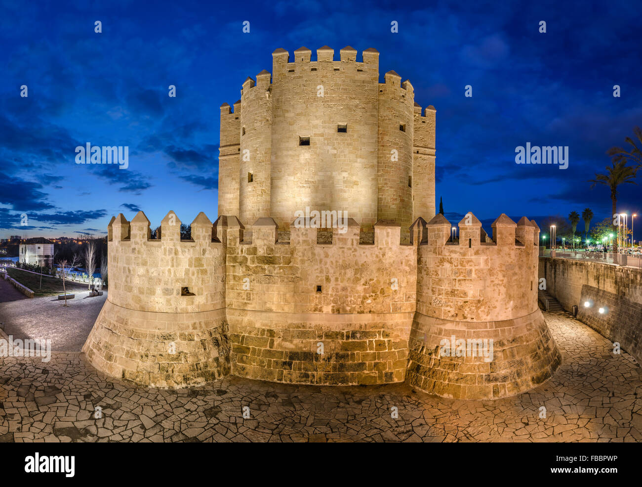 Calahorra Turm, Römerbrücke, Córdoba, Andalusien, Spanien Stockfoto