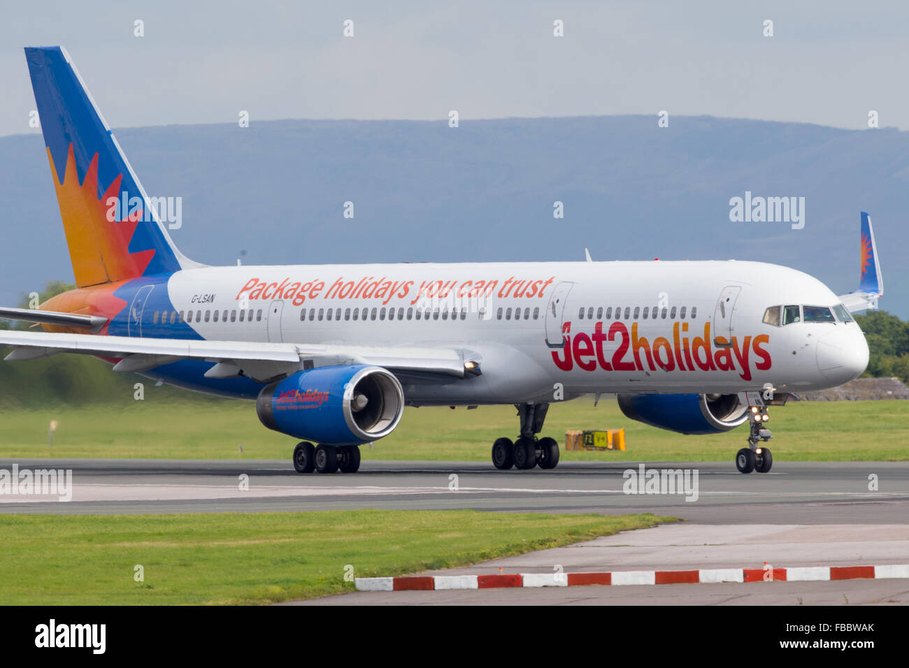 2 Ferien-Fluggesellschaft Jet Stockfoto