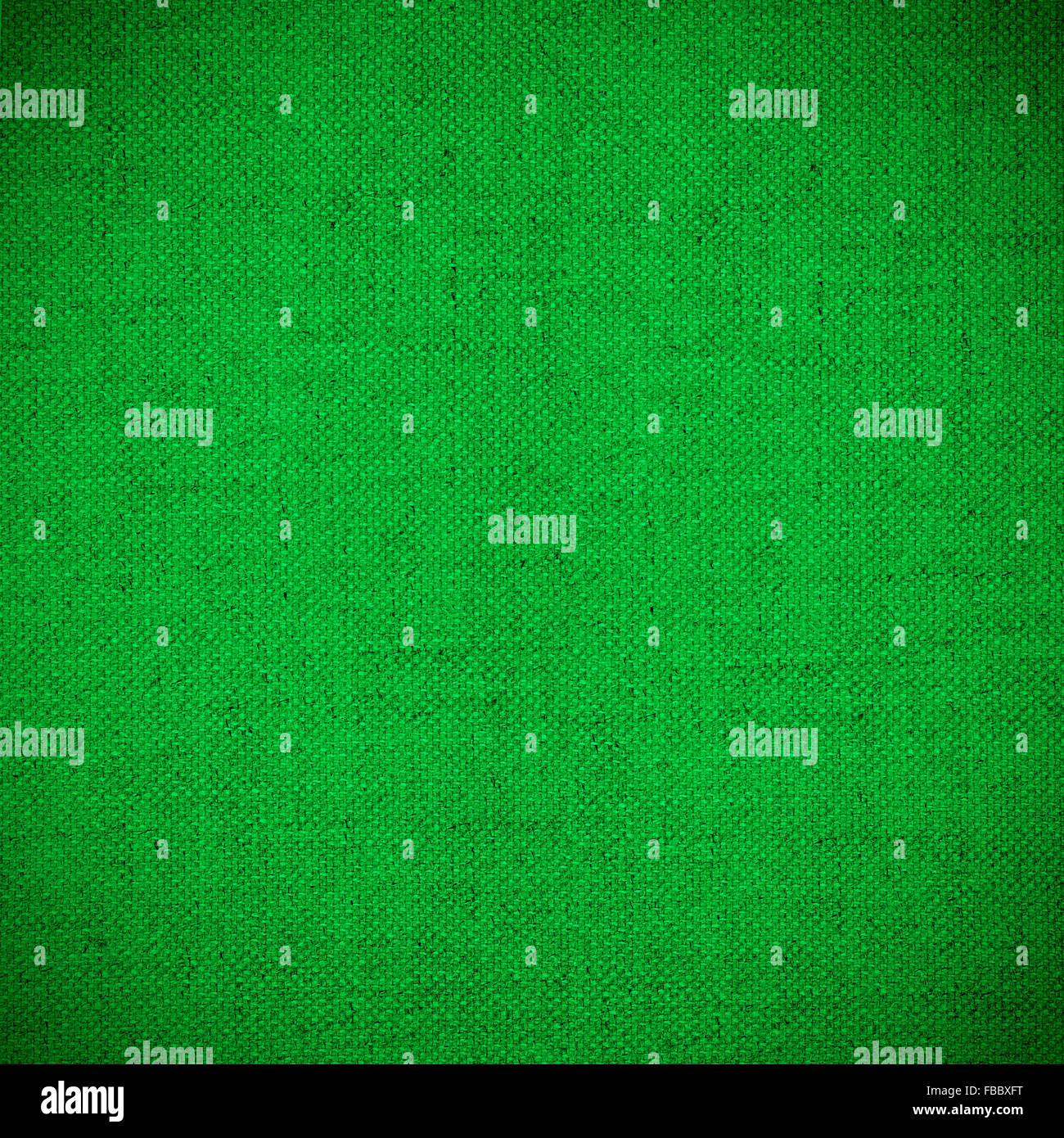 grüne Leinwand Hintergrund oder Gitter Muster Leinenstruktur Stockfoto