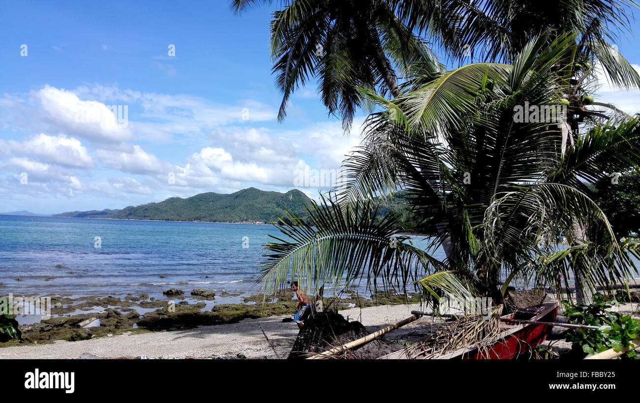 Philippinen Leyte Palompon Strand an einer kleinen Barangay in der Nähe von Palompon Adrian Baker Stockfoto