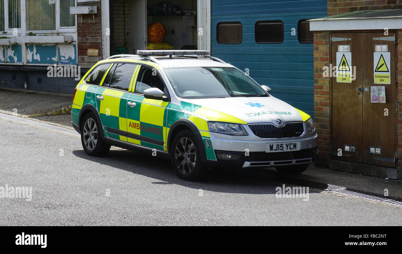Skoda-Krankenwagen Stockfoto