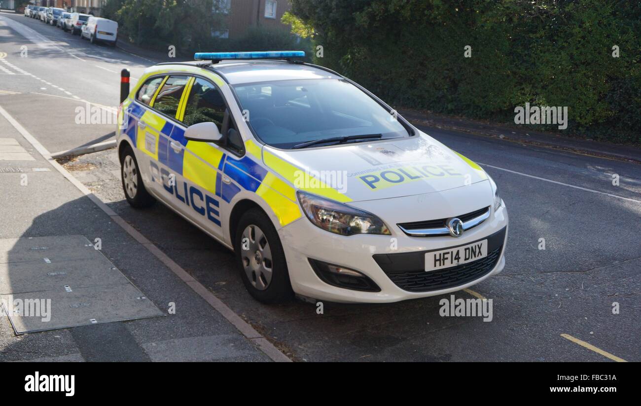 Dorset Polizei Vauxhal Astra Estate Antwort Fahrzeug Stockfoto