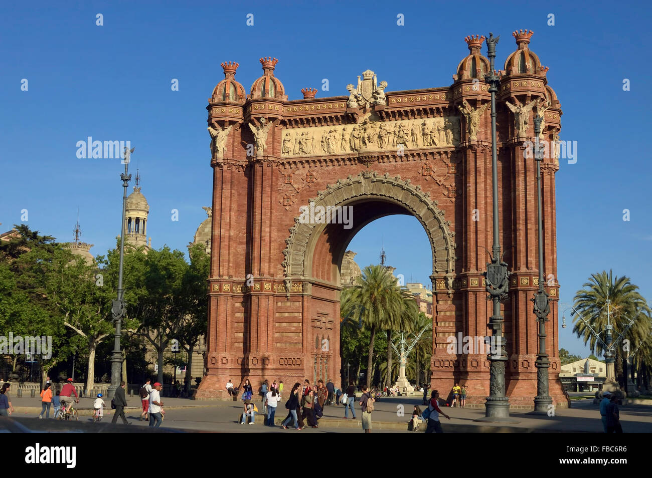 Eingang zum Parc De La Ciutadella. Barcelona. Katalanisch. Spanien. Europa Stockfoto