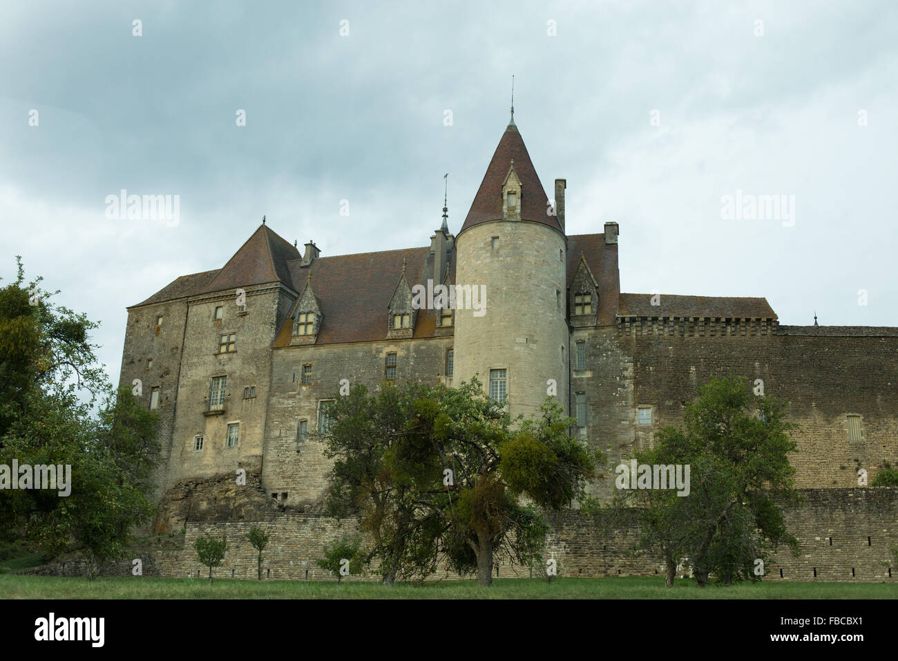 Chateauneuf En Auxois, Frankreich Stockfoto