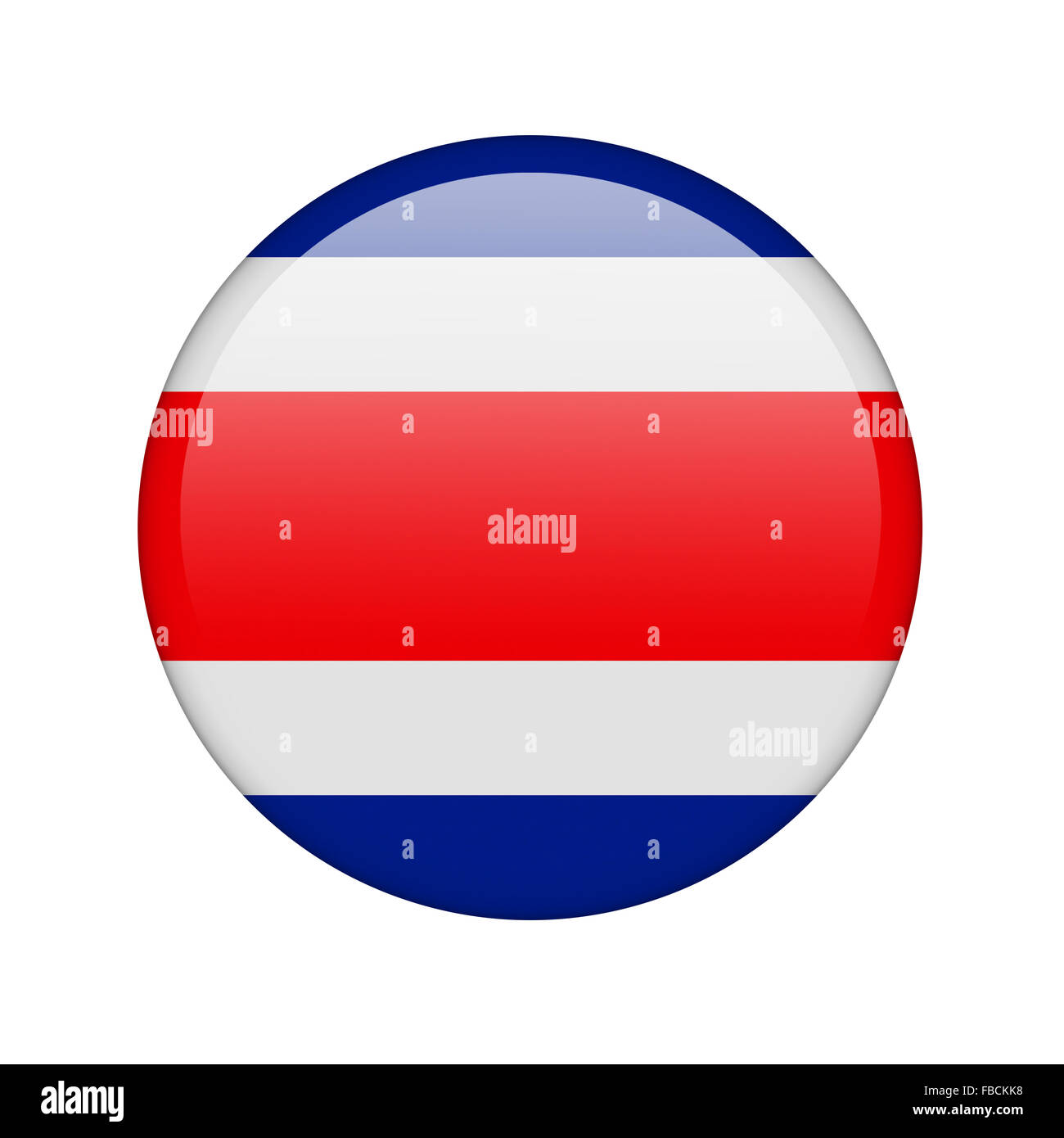 Die Costa Rica Flagge Stockfoto
