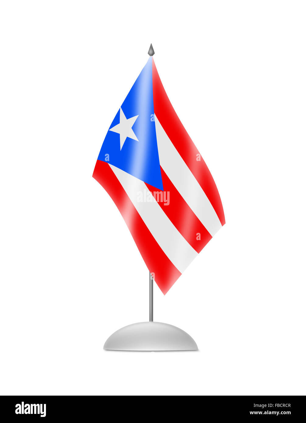 Die Puerto-Rico-Flagge Stockfoto