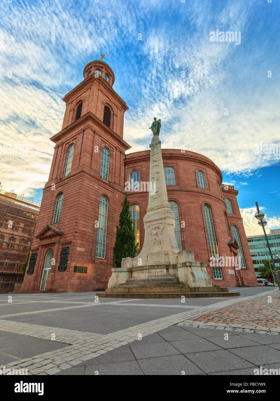 Einheitsdenkmal Statue am Paulsplatz Quadrat - Frankfurt - Deutschland Stockfoto