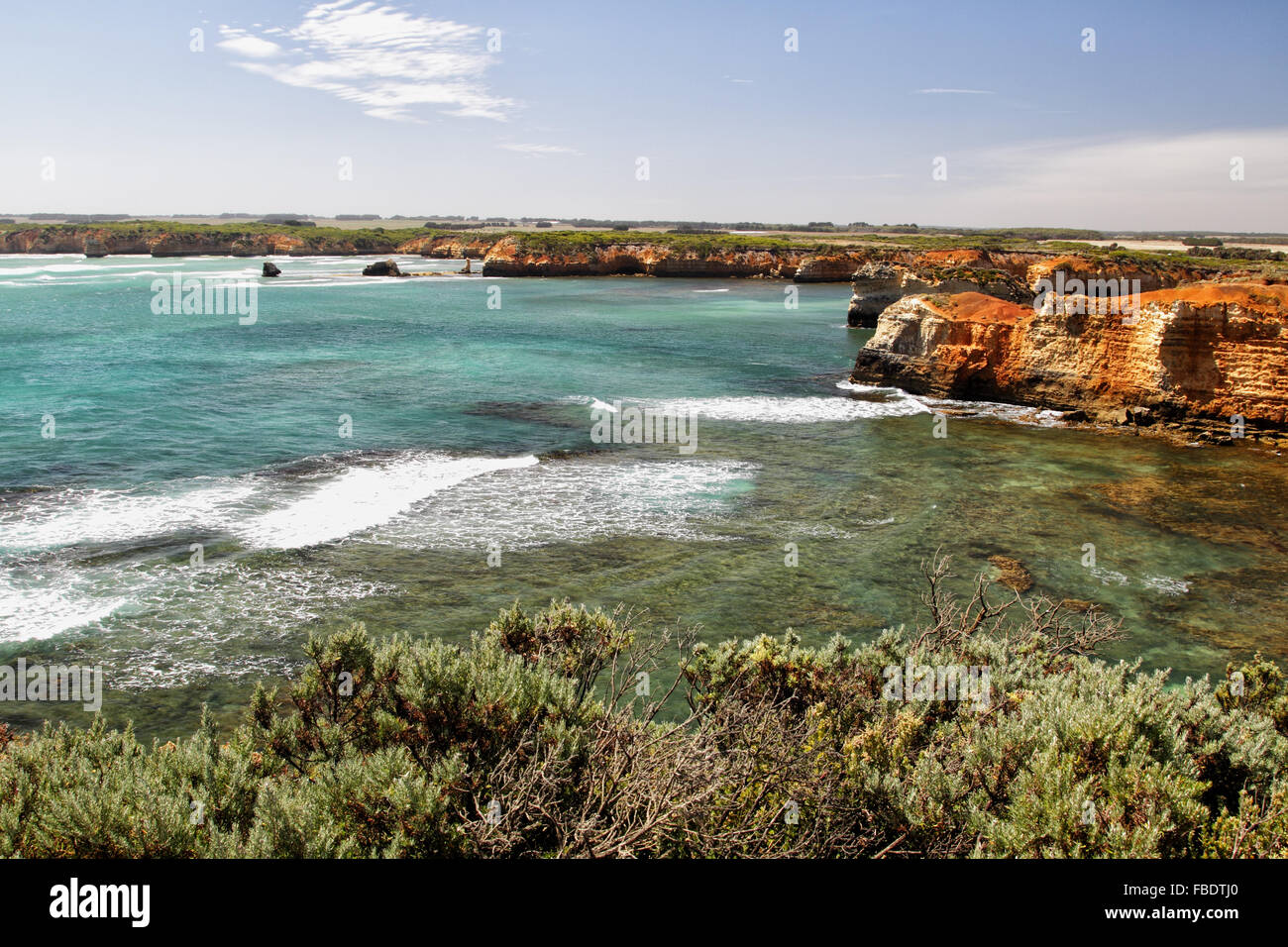 Felsformationen in der Bay of Islands im Port Campbell National Park an der Great Ocean Road in Victoria, Australien. Stockfoto