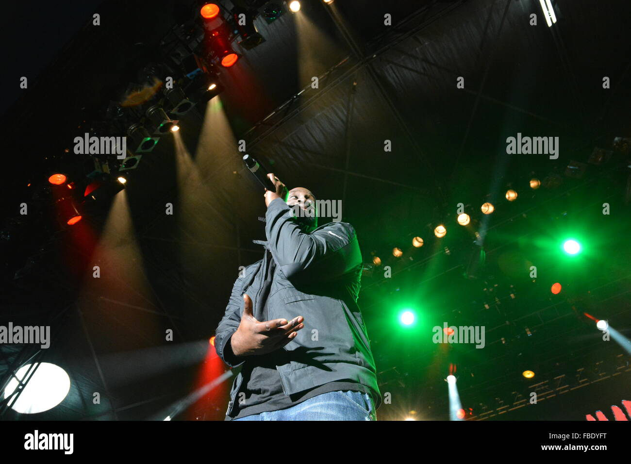 Vincent Maurer, De La Soul, Open Air Bühne, WOMAD 2015, Wiltshire, England, UK, GB. Stockfoto