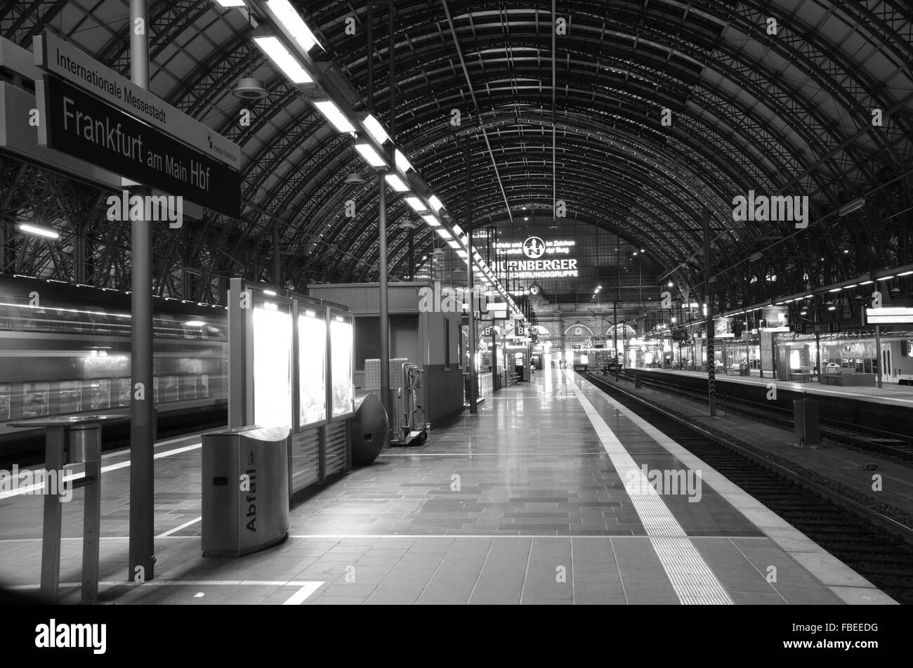 Frankfurt Am Main Hauptbahnhof Stockfoto