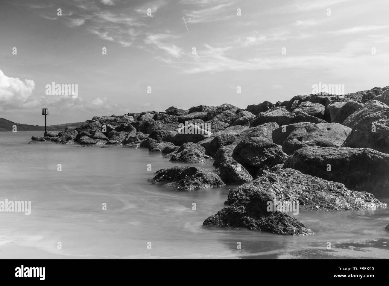 Lyme Regis Dorset Seascape Stockfoto