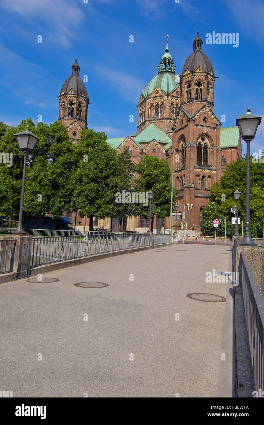 München. St. Lucas, Kirche, Bayern, Deutschland, Europa Stockfoto