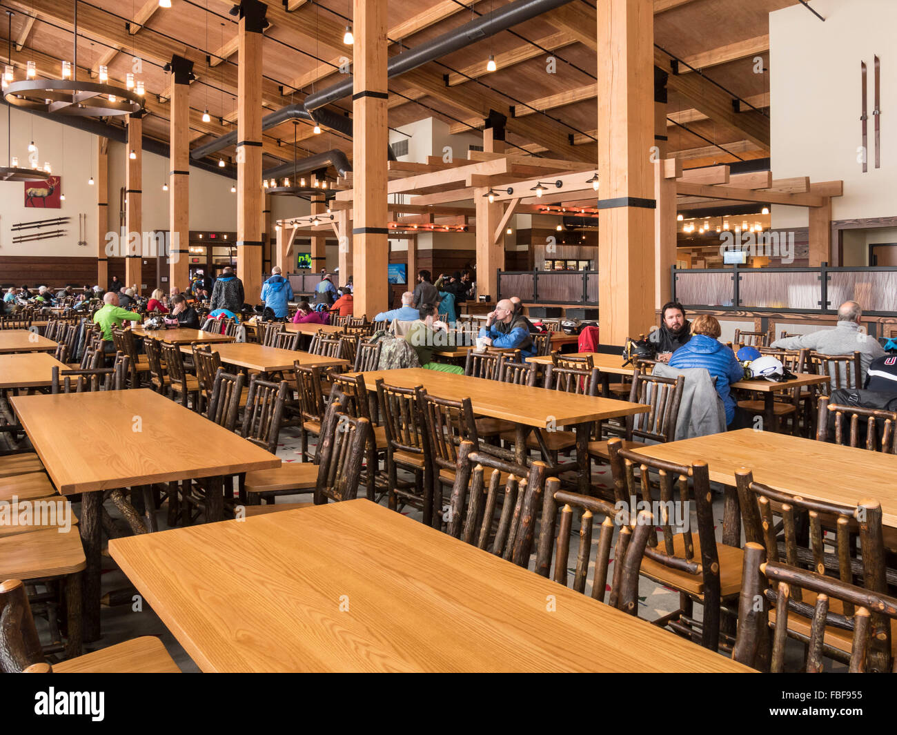 Bergleute Camp Restaurant, Park City Ski Resort in Park City, Utah. Stockfoto