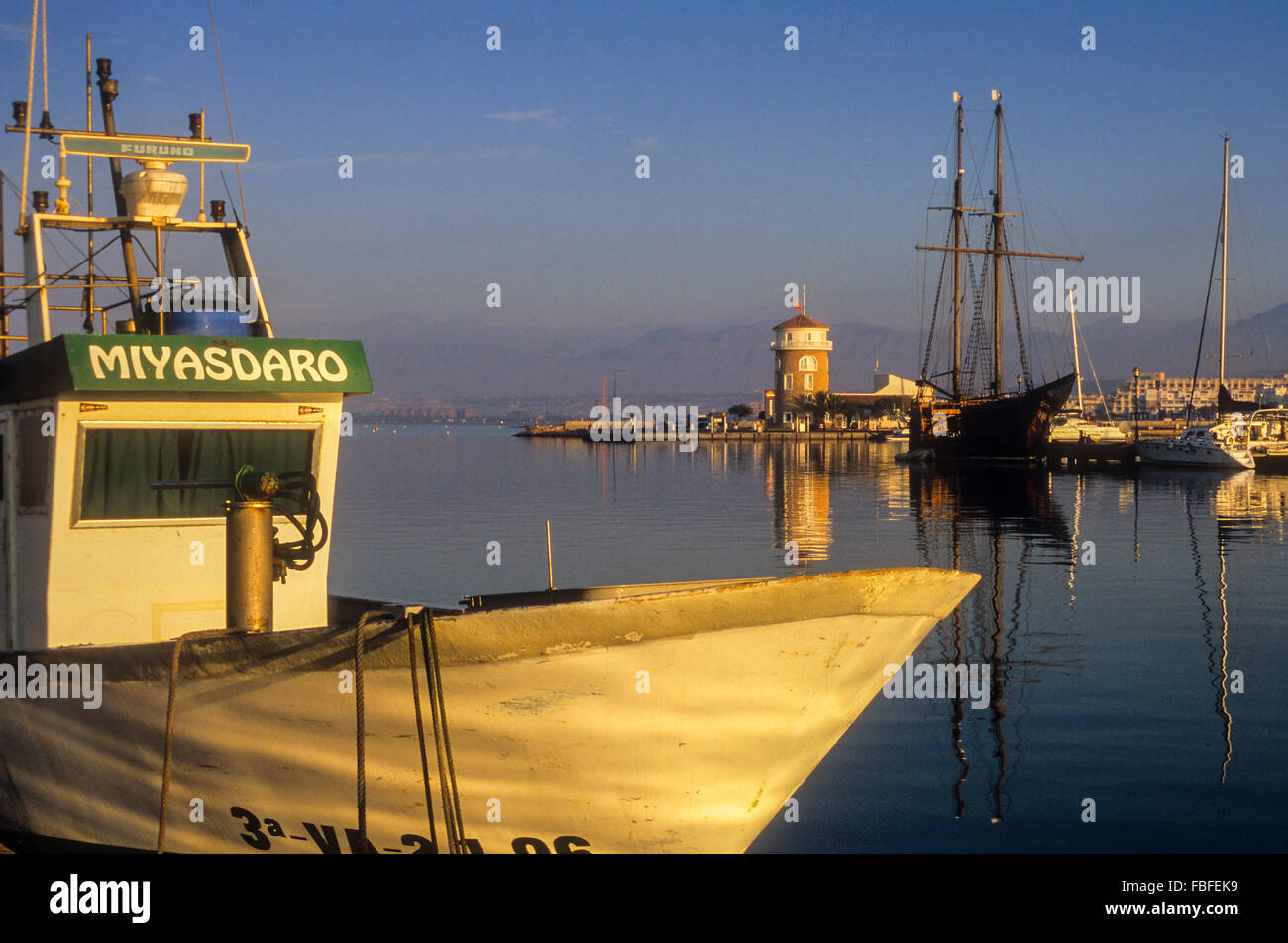 Hafen, Almerimar. Provinz Almeria, Andalusien, Spanien. Stockfoto