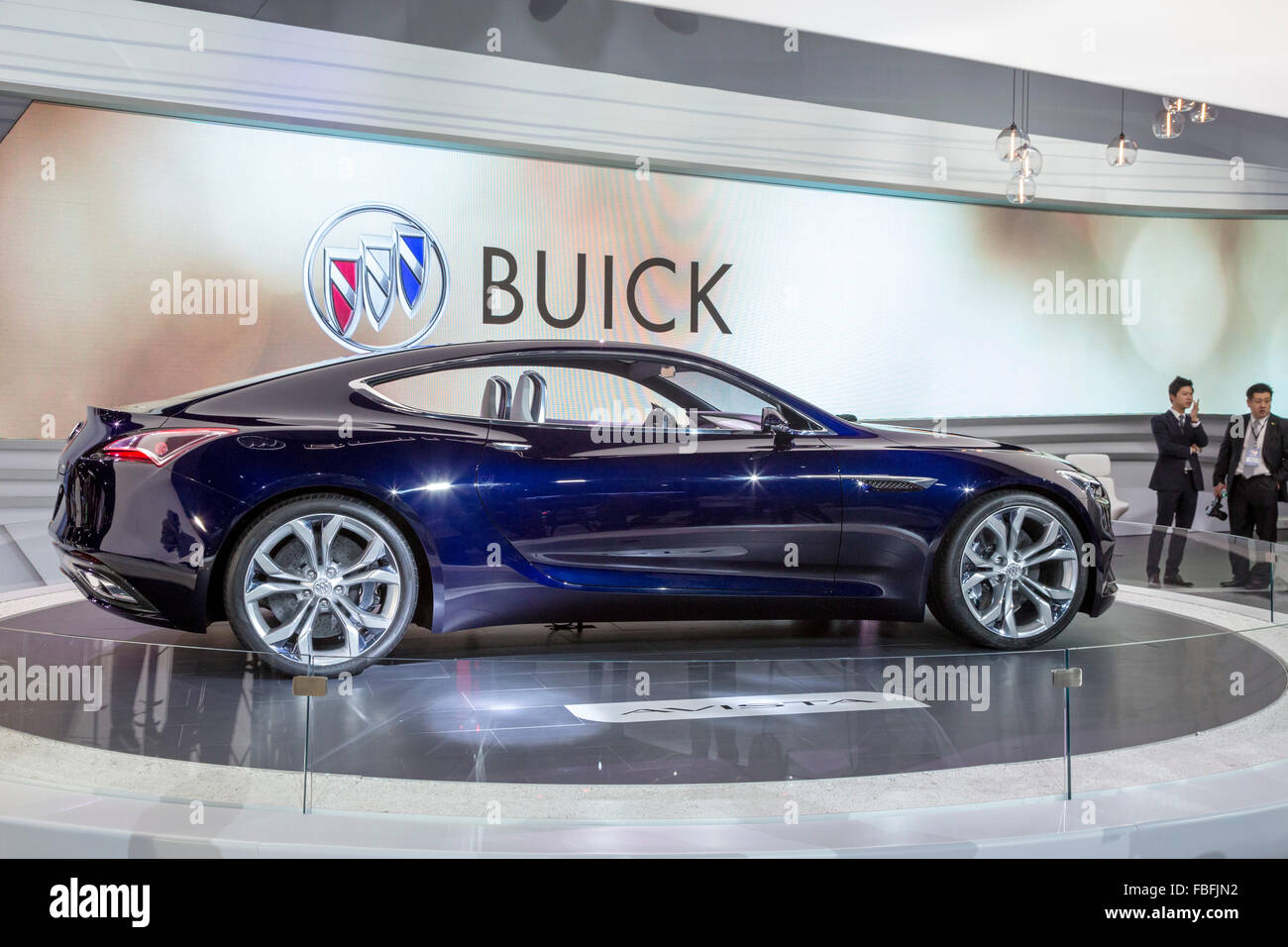 Detroit, Michigan - The Buick Avista Konzeptfahrzeug auf dem Display auf der North American International Auto Show. Stockfoto